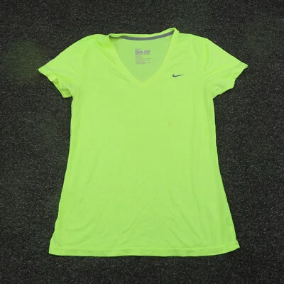 Camisa Nike Mujer Mediana Amarilla Neón Dri-Fit Transpirable Manga Corta Damas Foto 1 de 4