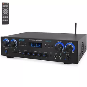 Pyle Compact Home Theater Amplifier Stereo Receiver with Bluetooth (800 Watt) - Picture 1 of 8