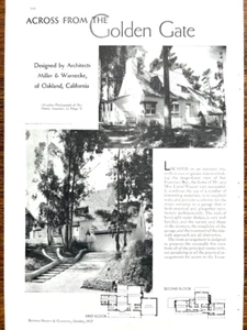 Carrel Weaver Home 1937, Oakland, CA, Miller & Warnecke, Architects - Picture 1 of 1