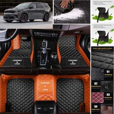 For Dodge Durango Journey Car Floor Mats Carpets Custom Luxury Waterproof Liners - Image 1 of 4