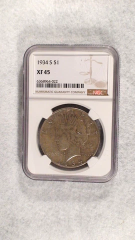 1934 S Peace Silver Dollar NGC XF45 CIRCULATED $1 Coin BUY IT NOW! Cover