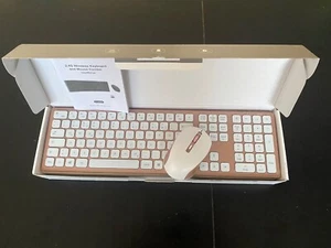 Jelly Comb IWG-WJK67FGT tastatur maus set kabellos rosa/weiß - Photo 1/2