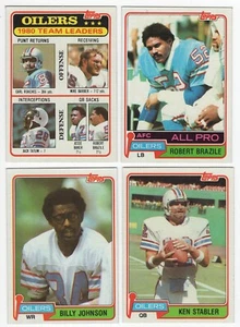1981 Topps Football Houston Oilers Team Set of 20 cards - Picture 1 of 2