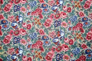 VTG Concord Fabrics Inc Floral Lightweight Cotton Fabric 60" x 68" Deadstock - Picture 1 of 4
