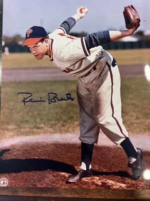 ROBIN ROBERTS PHILADELPHIA PHILLIES MLB SIGNED VINTAGE 8 X 10 PHOTO - Image 1 of 2