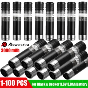 100PCS 3Ah 3.6V NiMH Battery for Black & Decker VersaPak VP100 VP105 VP110 VP130 - Picture 1 of 20