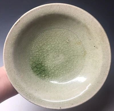 Cuenco de naufragio estilo antiguo Siam Thuriang Sawankhalok Celadon Sukothai Foto 1 de 4