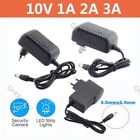 Universal 10V DC Power Supply Adapter 1A 2A 3A 100-240V AC Charger 5.5*2.5mm 20H