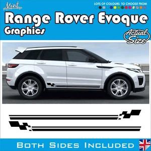 RANGE ROVER Evoque rayas laterales 4x4 calcomanías pegatinas gráficos SIN P&P 013 - Imagen 1 de 5