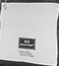 NO SOLICITING Cotton Towel 27" Primitives by Kathy..  unless dropping off wine..