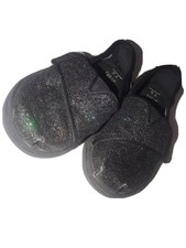 Tom’s Toddler Girl’s Black Sparkle Slip On Shoes Size 5