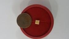 Buy with Confidence G26 rain hostel #6H8Fl 22k Gold Center Stone Square Nose Pin