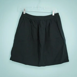 Mini Falda Comptoir Des Cotonniers 38 Talla Mediana M Negra Línea A Algodón Lino - Imagen 1 de 6
