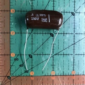 .5uF 200v Cornell Dubilier Brown Drop Capacitor DPMS2P5 .47uF Vintage Audio 2pcs - Picture 1 of 3
