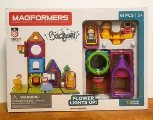 MAGFORMERS Building Kit BACKYARD ADVENTURE 61 Piece Set STEM Brand New, Sealed  - Picture 1 of 4