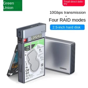 Tow 2.5 INCH SATA III SSD HDD HARD DISK DRIVE BOX EXTERNAL USB3.0 ENCLOSURE CASE - Picture 1 of 25