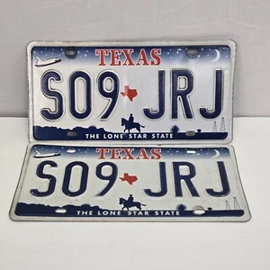 Texas License Plate Pair Space Shuttle - Picture 1 of 5