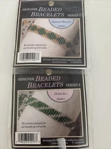 Lote de 2 kits de brazaletes Mill Hill - Brazalete de diamantes y hielo verde - Imagen 1 de 5