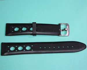 20MM TAGHEUER KAUTSCHUKBAND ARMBANDUHR SCHWARZ HERREN - Bild 1 von 11