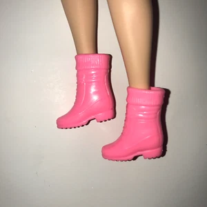 Barbie Doll Shoes Bubblegum Pink Vintage 1990s Hiking Boots Superstar - Picture 1 of 5