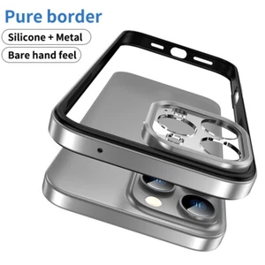 Funda protectora de metal con marco de aleación de aluminio para teléfono iPhone 16 Pro Max 15 14 - Imagen 1 de 28