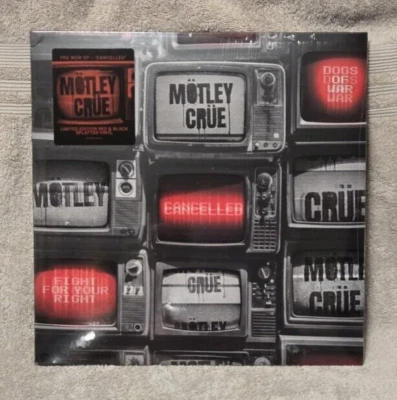 MOTLEY CRUE CANCELLED EP RED&BLACK SPLATTER VINYL EXCLUSIVE LIMITED ED - ON HAND Foto 1 de 3