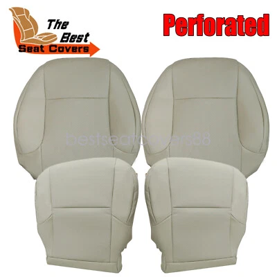 Cubierta de asiento de cuero tostado para conductor + pasajero 2010 a 2017 para Lexus GX460 Foto 1 de 4