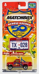 2002 Matchbox Across America Dodge Dakota RED | TEXAS | FSC - Picture 1 of 1