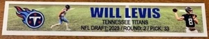 WILL LEVIS TENNESSEE TITANS FULL COLOR NAME PLATE - Picture 1 of 1