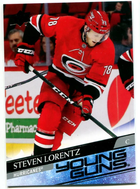 2020-21 UD Steven Lorentz Young Guns Rookie Card #494 Carolina Hurricanes - Image 1 of 1