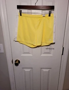 Justice Neon Yellow and White Mesh Shorts size 18 - Picture 1 of 3