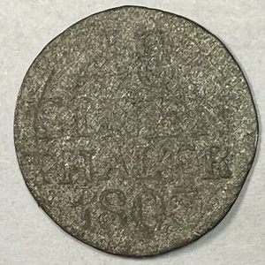 1805 Saxony German States 1/48 Thaler Very Good VG Coin #19554 - Picture 1 of 3