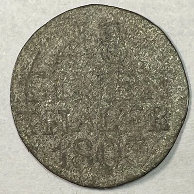 1805 Saxony German States 1/48 Thaler Very Good VG Coin #19554 - Image 1 of 3