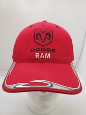Dodge Ram Checkered Flag Sports Adjustable Trucker Hat Vintage 2003 Red