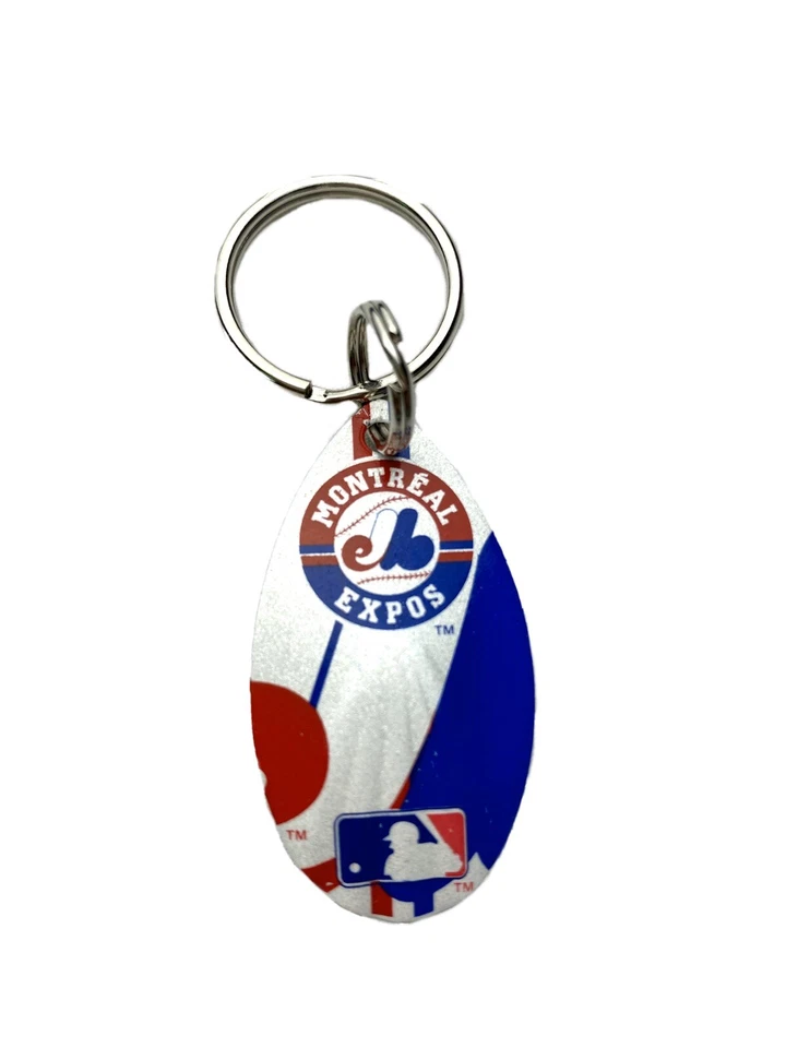 MLB Montreal Expos Vintage Teardrop Spinner Keychain - Image 1 of 1