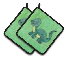 Carolines Treasures Bb7404Pthd Brontosaurus Watercolor Pair of Pot Holders