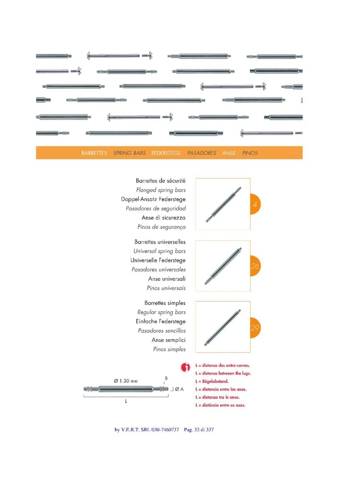 HOROTEC ASSORTIMENTO ANSE OROLOGI (SWISS MADE) FEMMINA ,VITE, DOPPIA SICUREZZA, SPECIALI