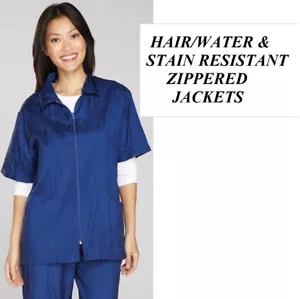 Blue GROOMER STYLIST BARBER JACKET Coat Hair Water Soil Resistant NYLON GROOMING - Picture 1 of 1