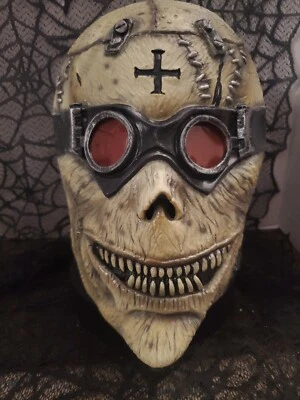 Dr Broman Steampunk Adult Latex Mask Plague Cosplay Sci Fi Costume Screwed Lens - Image 1 of 4