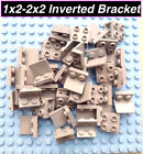 Lego Bracket Light Bluish Gray Bracket 1 X 2 - 2 X 2 Inverted New X10