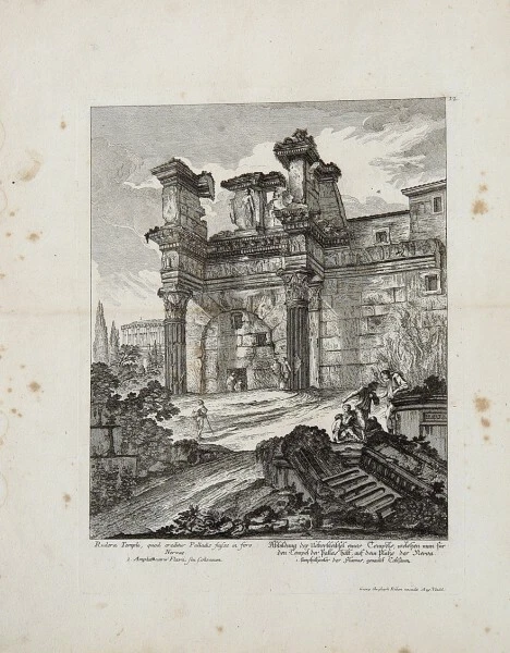 Rom Antike Tempel Pallas Athene Vesta Nerva Kolosseum Amphitheater Forum Romanum - Bild 1 von 2
