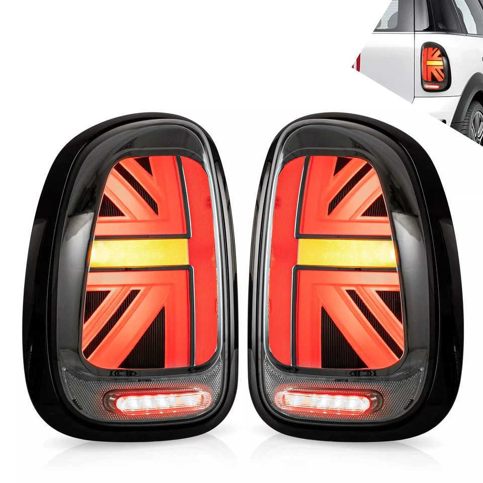 Par de luces traseras LED negras ahumadas para MINI Cooper Countryman R60 2010-2016 Foto 1 de 4