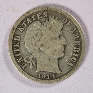 Dime da barbiere 1914 - VG - Foto 1 di 2