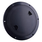 6 Inch Black Round Marine Boat Out Deck Plate Inspection Access Hatch Cover B1