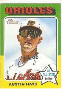 Tarjeta de béisbol 2024 Topps Heritage Austin Hays impresión corta #13 - Imagen 1 de 1