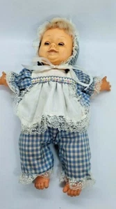 Uneeda Doll Co. Babypuppe Vintage 1985 Rooted Hair Schlafaugen Wimpern - Bild 1 von 10