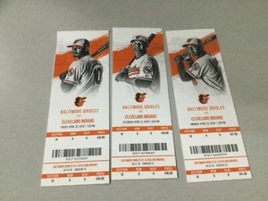 ORIOLES~2018 TICKET STUB vs INDIANS~4/20/18-4/21/18-4/23/18 - Foto 1 di 4