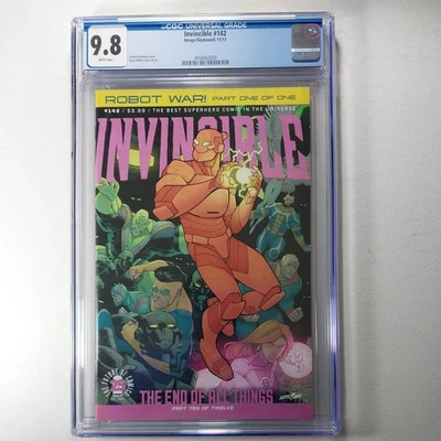 INVINCIBLE #142 CGC 9.8 "Robot War", Top Pop, Low Print, Low Census Image 2017 - Image 1 of 4