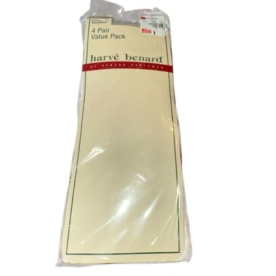 Top Harve Benard transparente hasta la rodilla cómodo talla única, un paquete de 4 pares NUEVO Foto 1 de 4