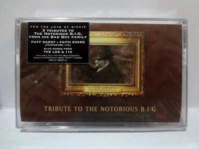 Tribute To The Notorious B.I.G. 1997 Bad Boy Cassette NEW SEALED! Hype Sticker! - Image 1 of 4